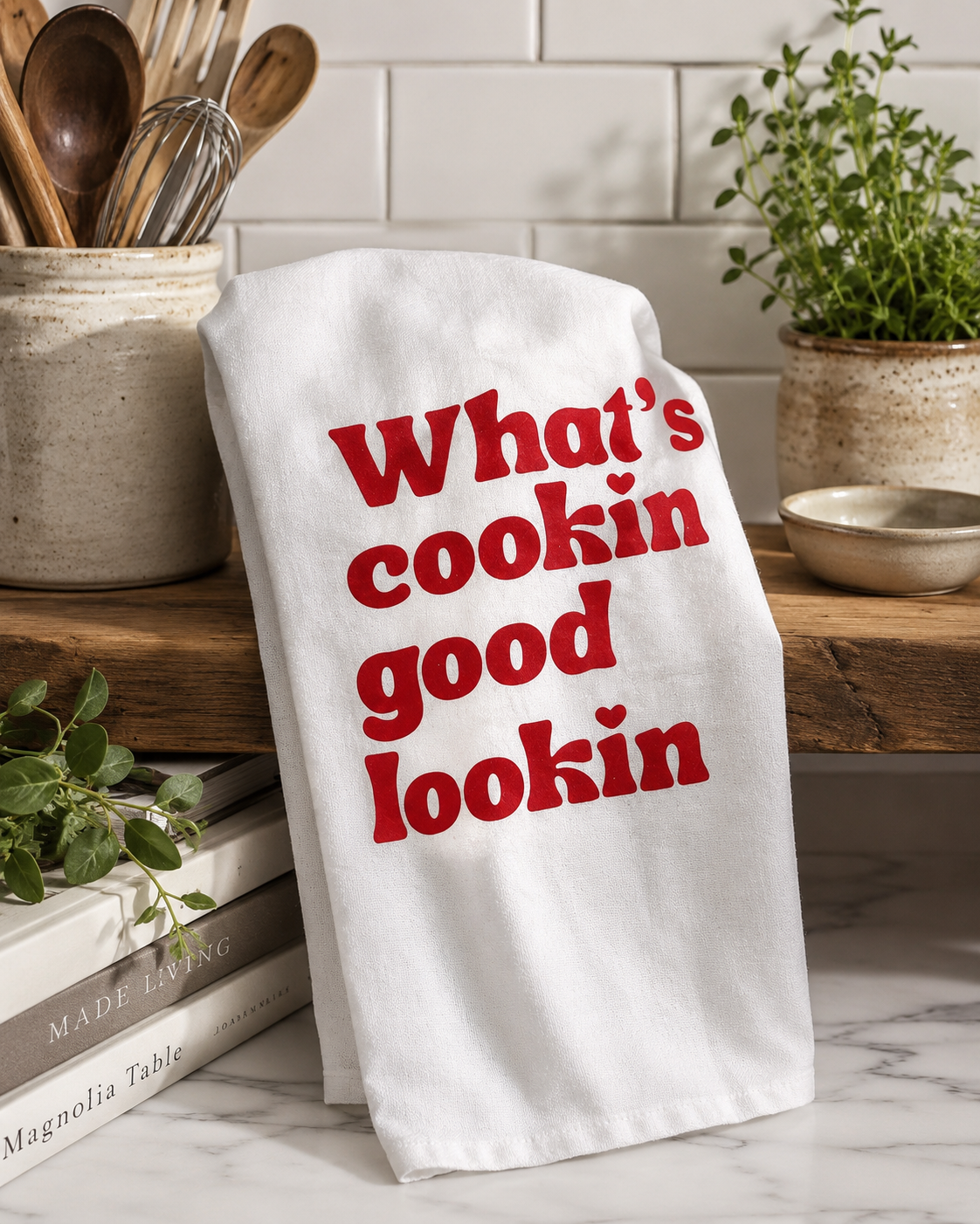 What's Cookin Good Lookin Kitchen Towel